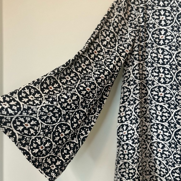 Amuse Society Barcelona Long Sleeve Paisley Mini Kimono Sleeve Dress Size S - Picture 6 of 11